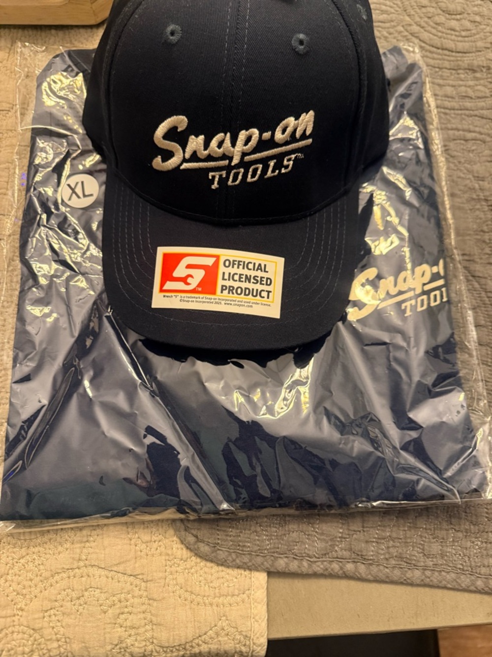 Snap On Tools navy logo tee - Snap On Tools brand navy shirt with matching hat